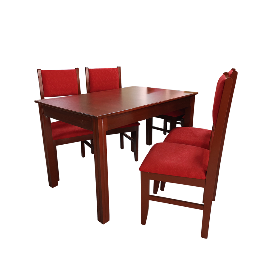 Comedor de madera RB con fórmica para 4 personas